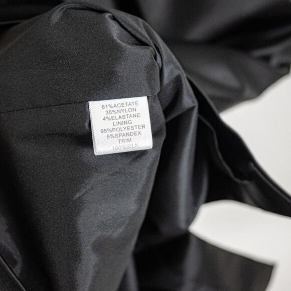 ST. JOHN Women's Rosette Cocktail Dress in black size 4 - Picture 6 of 11